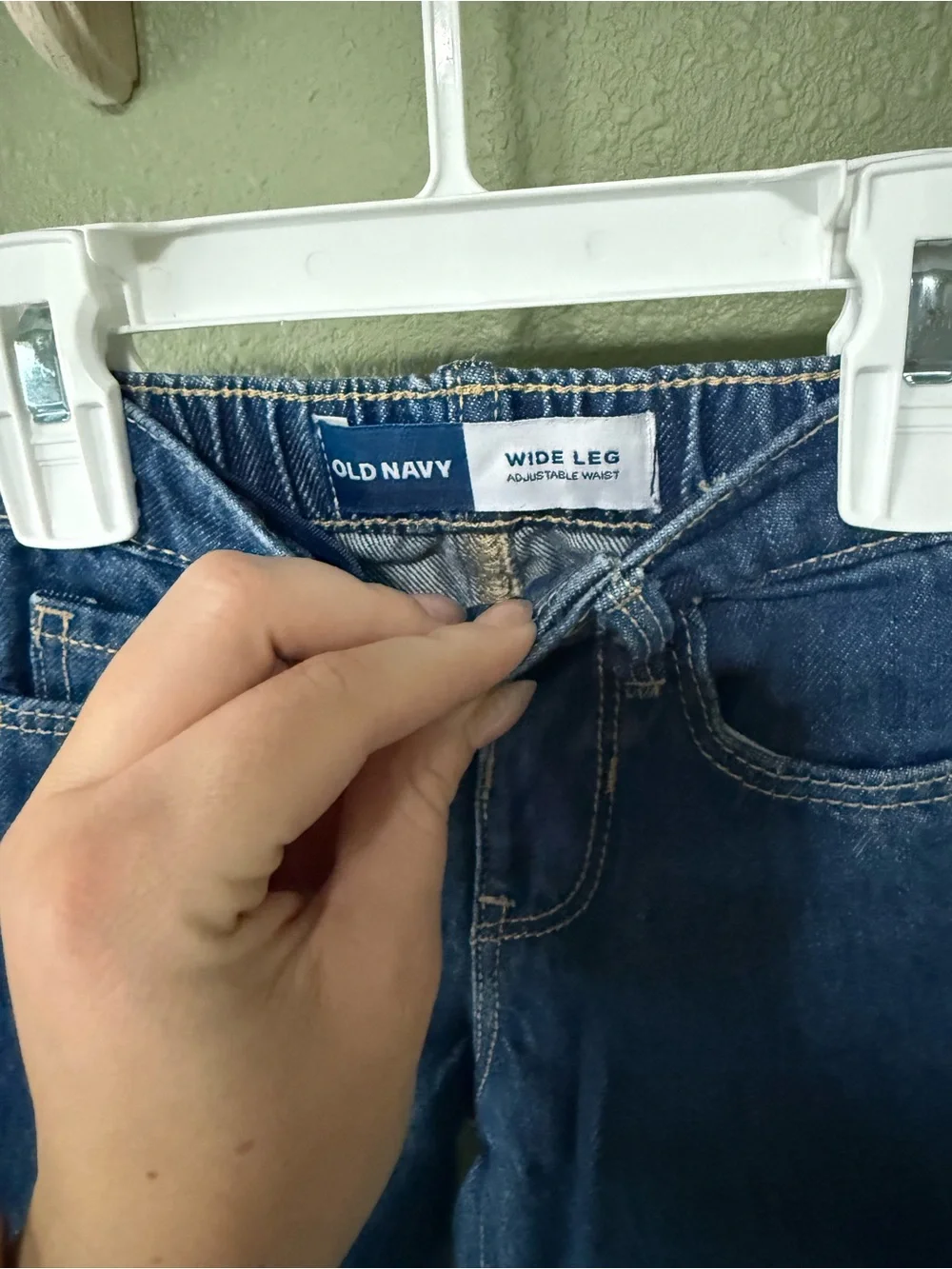 Children's Embroidered Denim Wide Leg Pants
